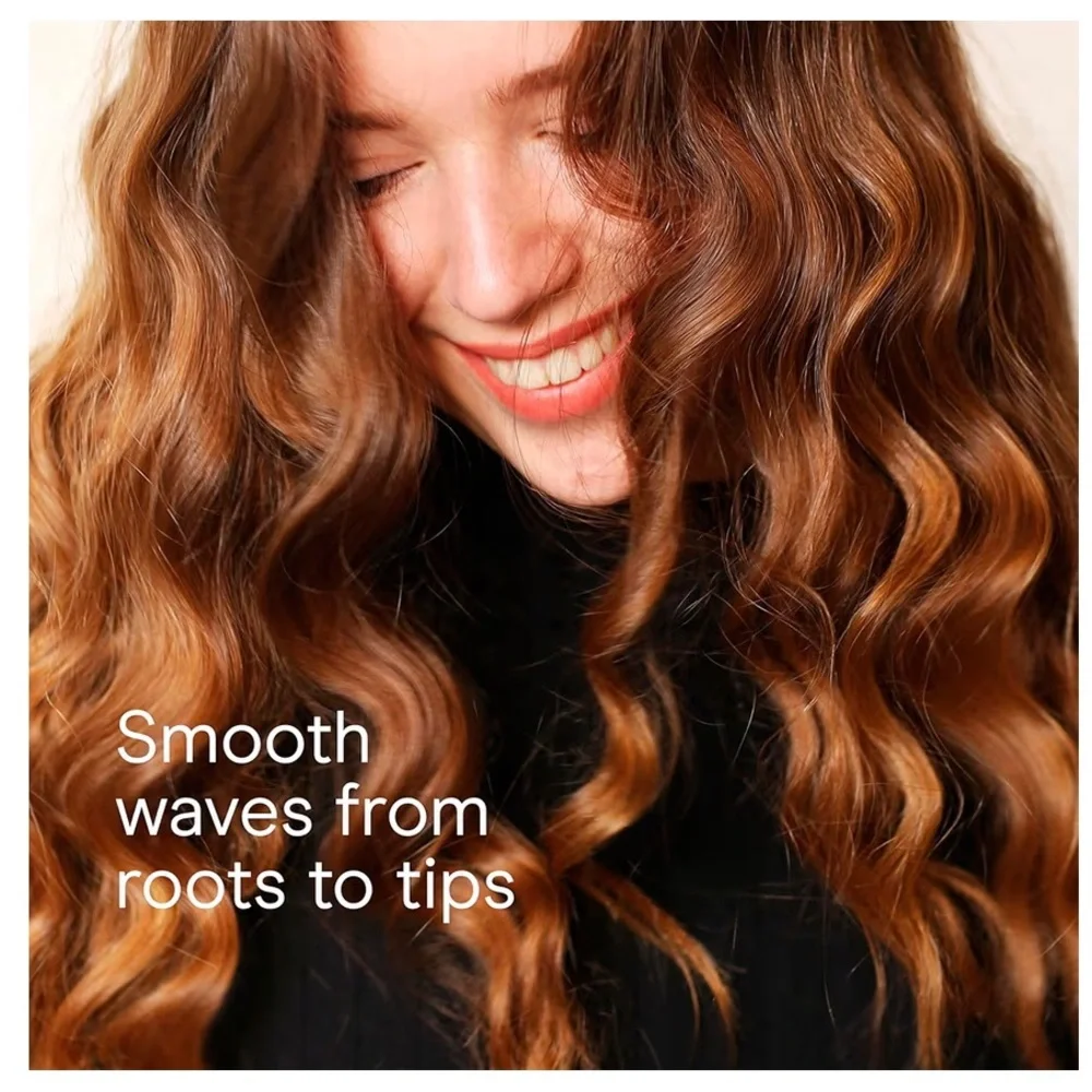 New BNIB Conair Double Ceramic Triple Barrel Waver, White/Rose Gold - Picture 5 of 10